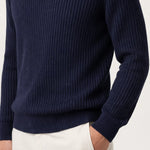 Sandron Navy Knit Zip