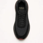 Giuliano Suede City Sneaker Black