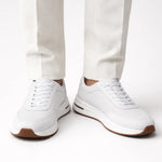Giuliano Suede City Sneaker White