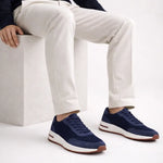 Giuliano Suede City Sneaker Navy
