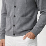 Valero Cashmere Cardigan Grey