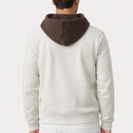 Luca Zip Up Sweater White