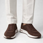 Giuliano Suede City Sneaker Brown