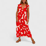 Valery™ | Flowing V-Neck Dress
