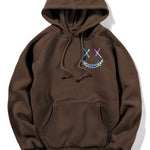Gradient Smiley Print Hoodie