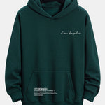 Los Angeles Slogan Print Relax Fit Hoodie