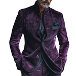 Men's Retro Casual Corduroy Stand Collar Button Jacket