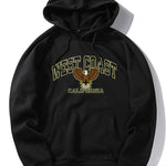 West Coast Eagle Print Hoodie