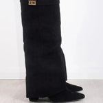 HARRIET | WOMEN'S LEATHER THIGH-HIGH BOOTS WITH BUCKLE