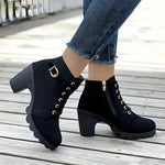Chelsea | Black Heeled Ankle Boots